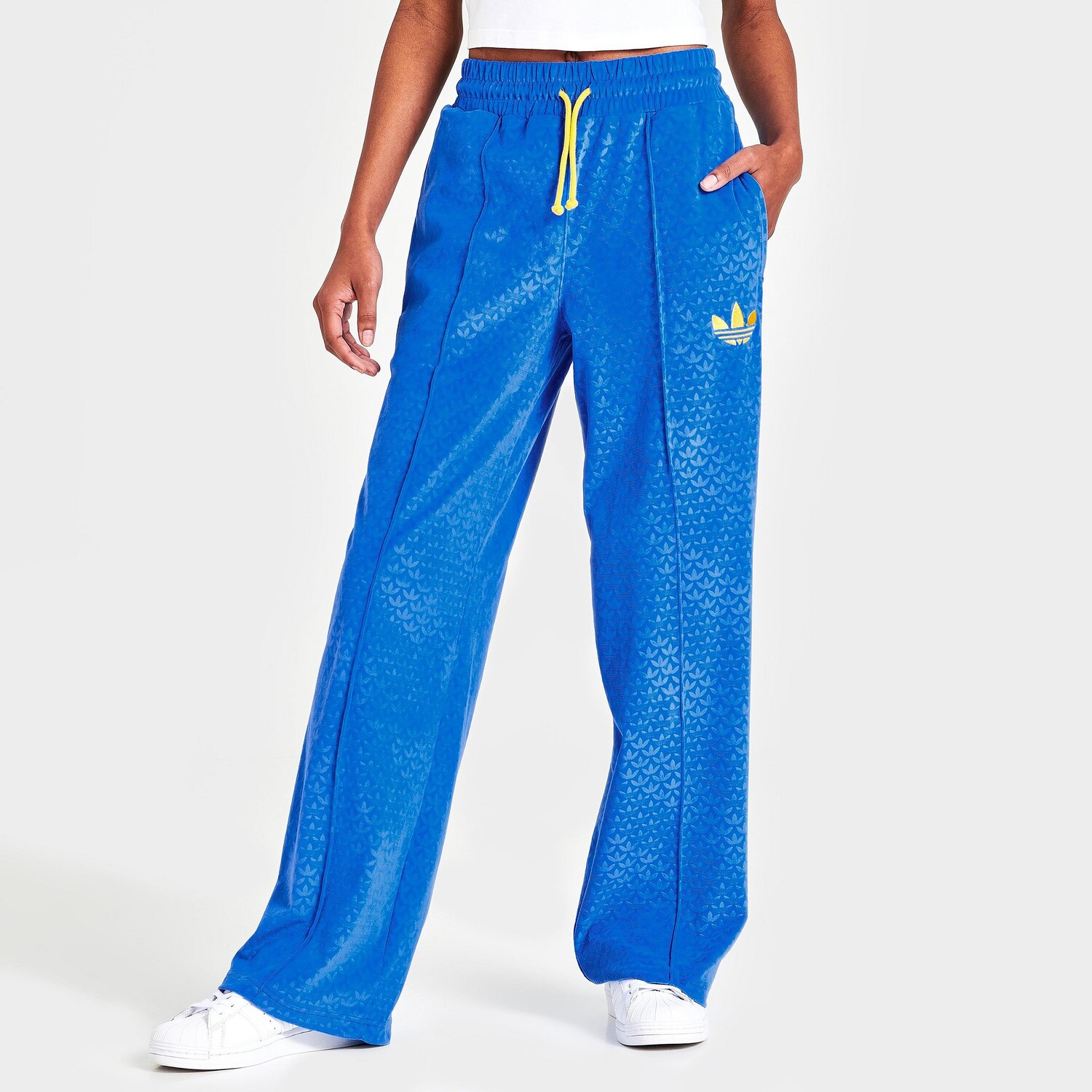 

Женские велюровые брюки Adidas Originals Adicolor Heritage Now, синий