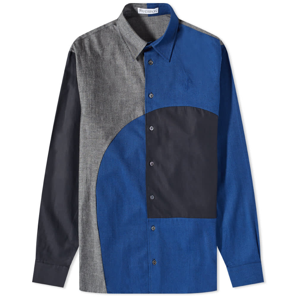 

Рубашка JW Anderson Curved Patchwork Shirt