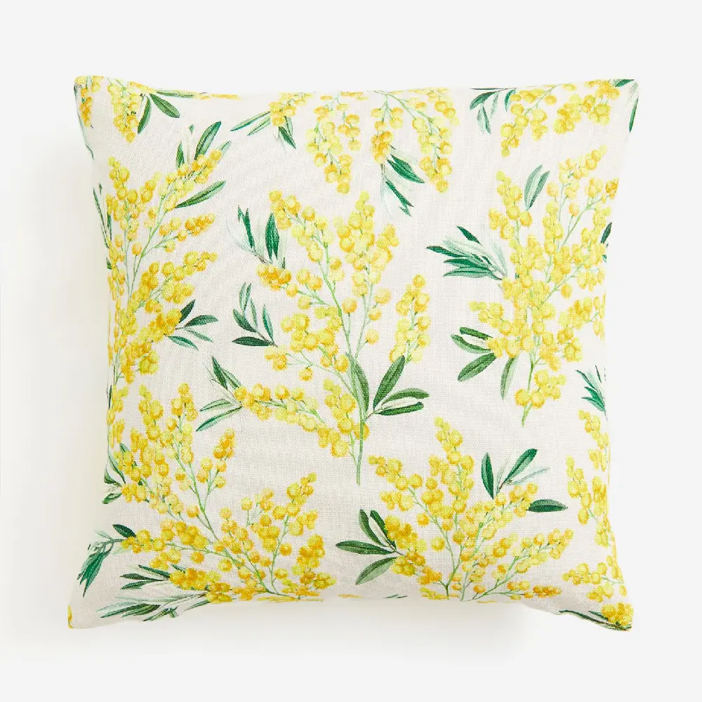 

Декоративная наволочка H&M Home Floral, светло-бежевый