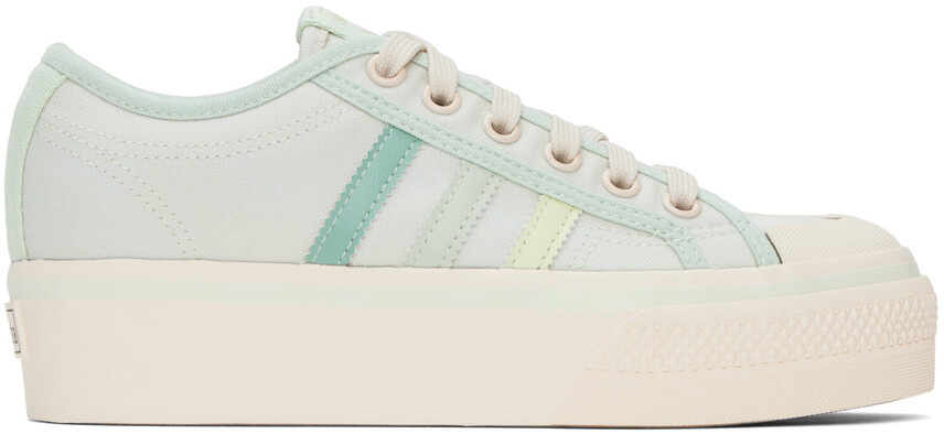 

Зеленые кроссовки Nizza на платформе adidas Originals