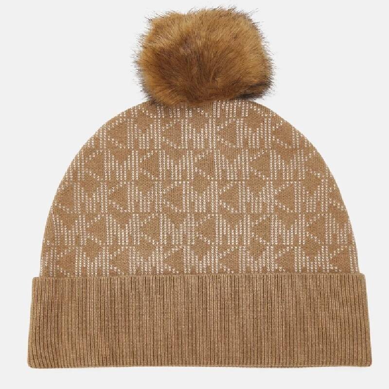 

Шапка Michael Kors Bold Dot Beanie, коричневый