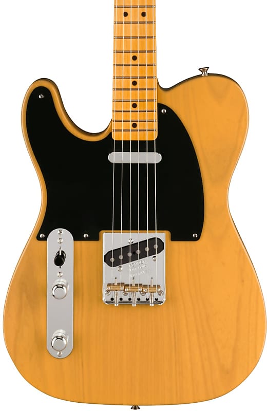 цена Fender American Vintage II 1951 Telecaster Left Hand MP Butterscotch Blonde с футляром Fender American II Telecaster Left-Hand MP w/case