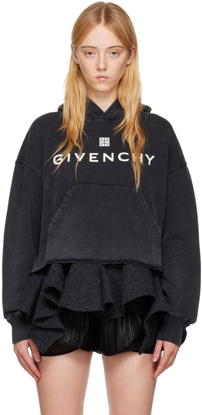 

Серый худи с принтом Givenchy