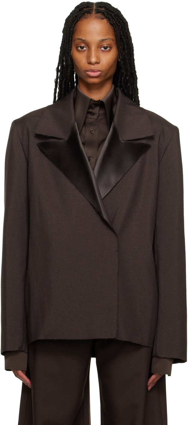 

SSENSE Exclusive Brown Work Capsule Willa Blazer 16Arlington