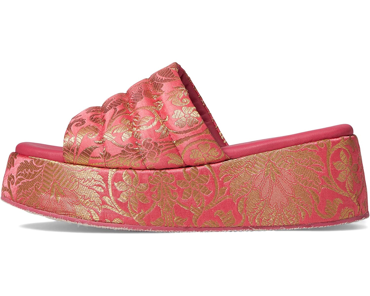 

Туфли на каблуках Almost Paradise Platform Free People, коралловая парча