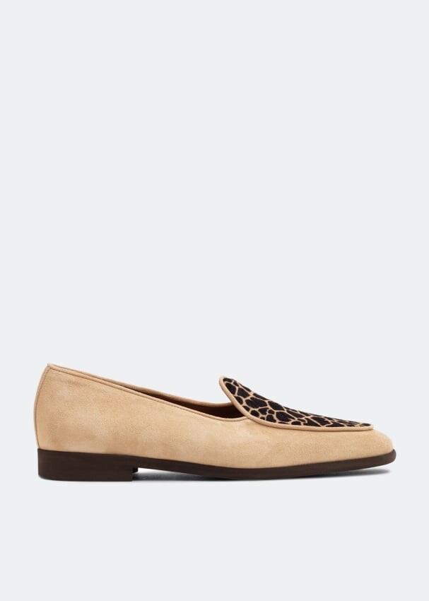 

Лоферы EDHÈN Kensington suede loafers, бежевый