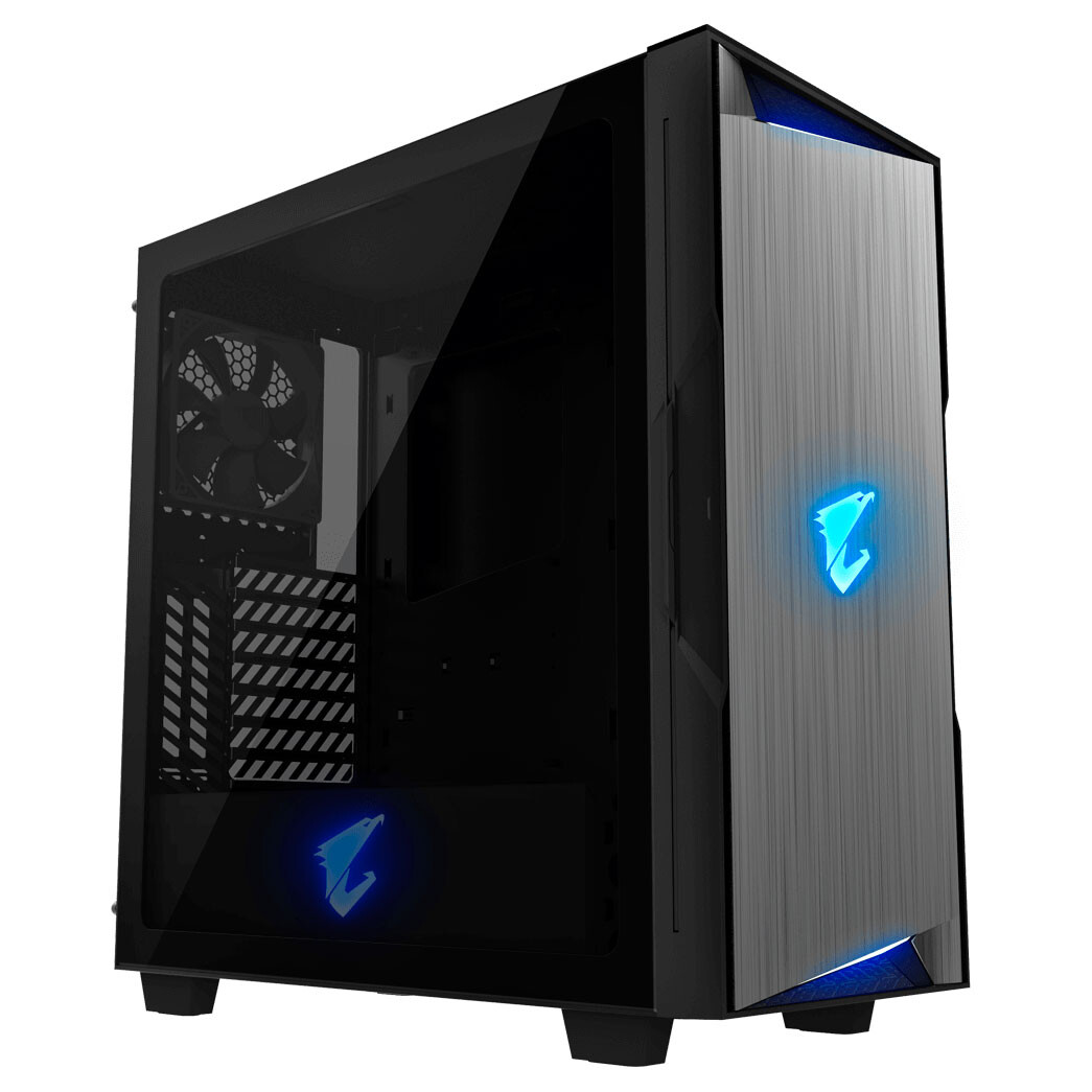 

Корпус Gigabyte AORUS C300G, Mid Tower, черный/серый