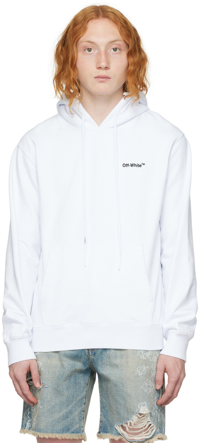 

Худи Slim Helvetica белого цвета Off-White