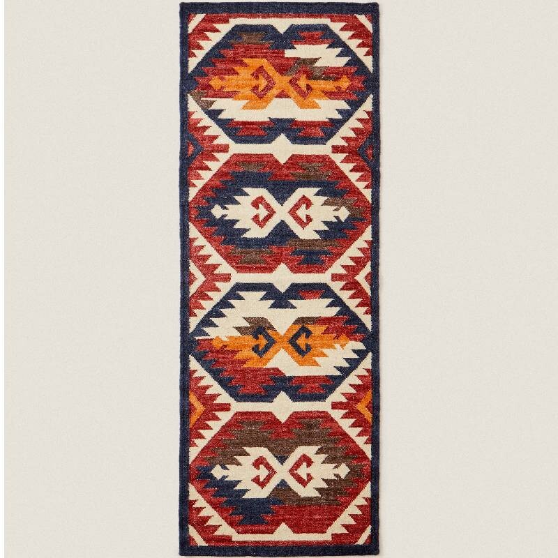 

Ковер Zara Home Multicoloured Kilim 70X200, разноцветный