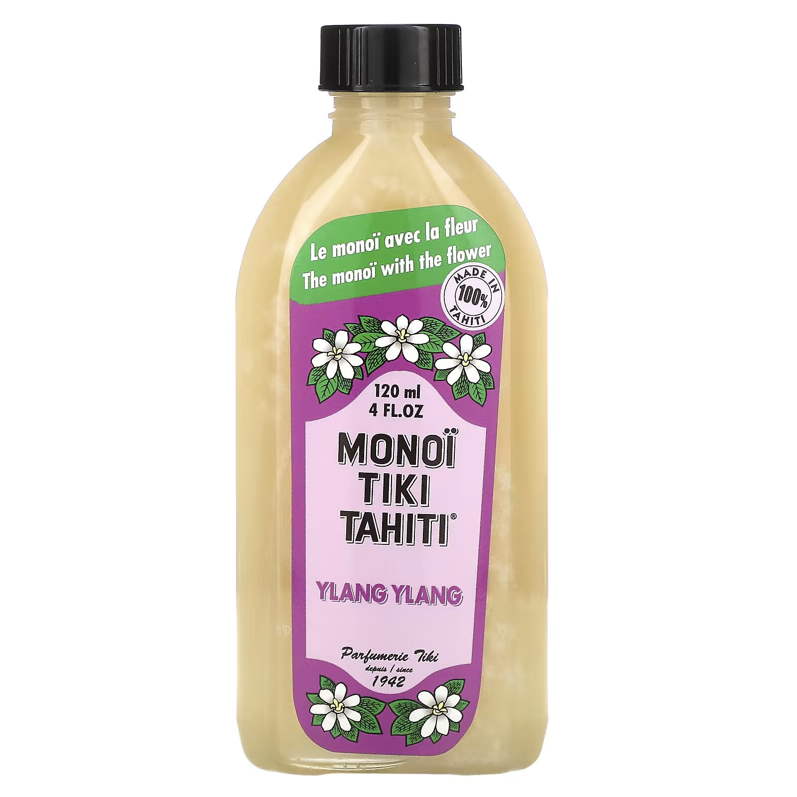 Monoi Tiare Tahiti, Иланг-иланг, 4 жидких унции (120 мл) масло для загара spf 6 тиаре 4 жидких унции 120 мл monoi tiare tahiti