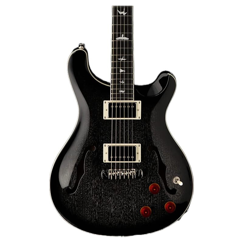 

PRS SE Hollowbody Standard Piezo Electric Guitar, Smokeburst из собачьей шерсти с футляром