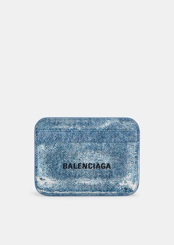 Картхолдер BALENCIAGA Cash card holder, синий картхолдер balenciaga cash card holder принт