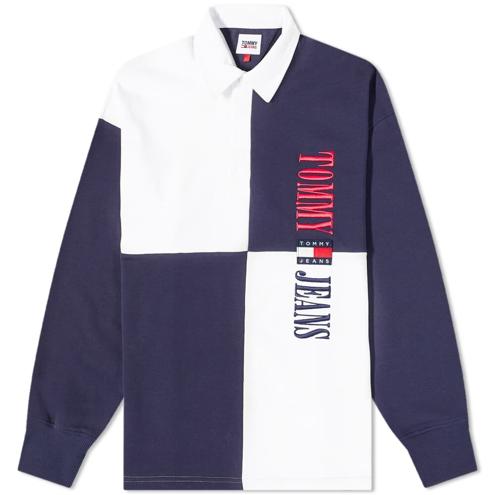 

Футболка Tommy Jeans Archive Rugby Shirt, Серый