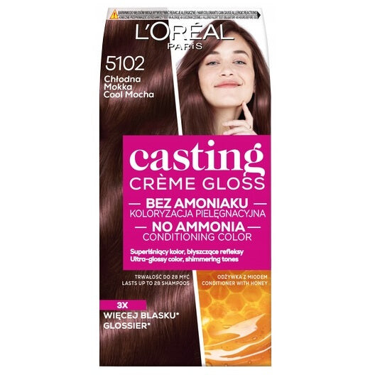 

L'Oreal Paris Краска для волос Casting Creme Gloss 5102 Прохладный Мокко