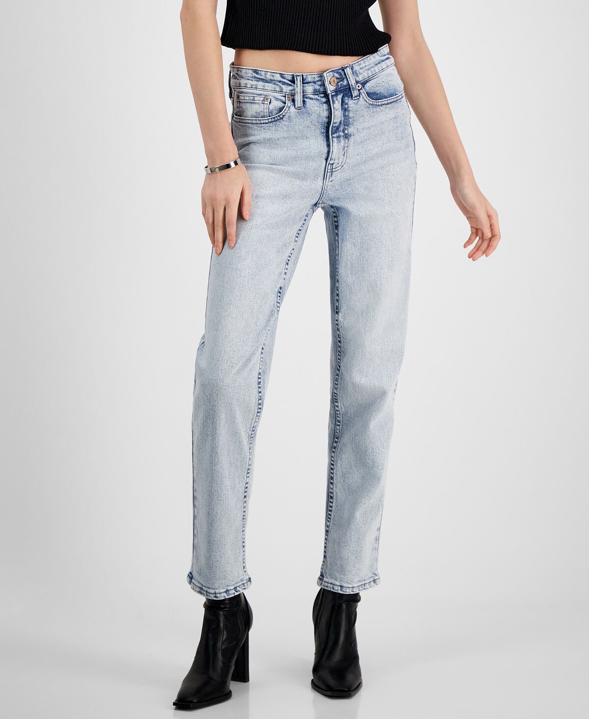 

Женские прямые джинсы с высокой посадкой Calvin Klein Jeans