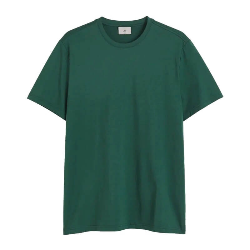 

Приталенная футболка H&M Fit Pima Cotton, темно-зеленый