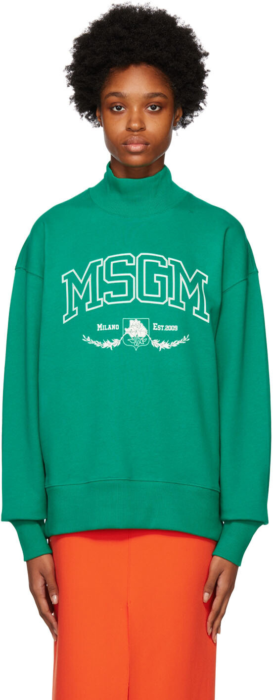 

Зеленая студенческая водолазка MSGM, Зеленый