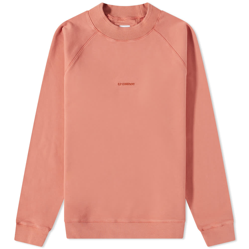

Толстовка CP Company Garment Dyed Centre Logo Crew Sweat, Оранжевый