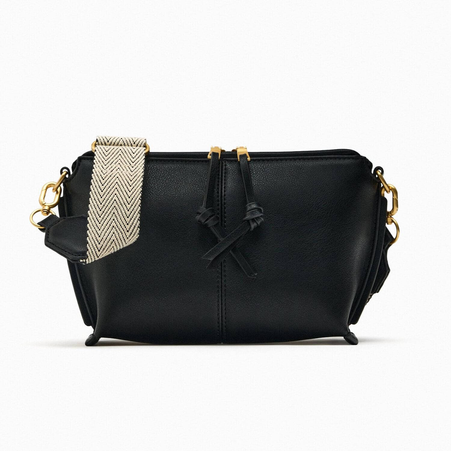 

Сумка Zara Basic Crossbody, черный