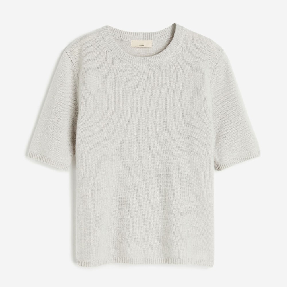 

Свитер H&M Knit Cashmere, светло-серый