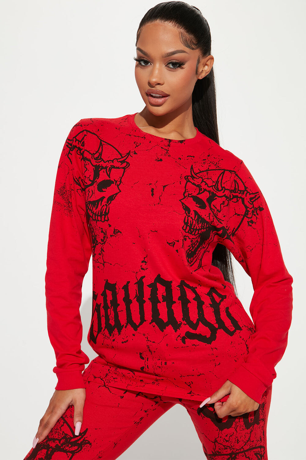 

Футболка Fashion Nova 22024904, красный