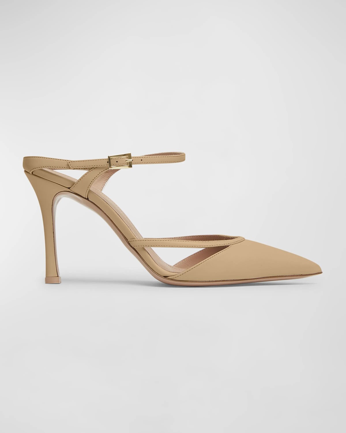 

Туфли-мюли Yola Napa с вырезами Malone Souliers, цвет Cashew Beige