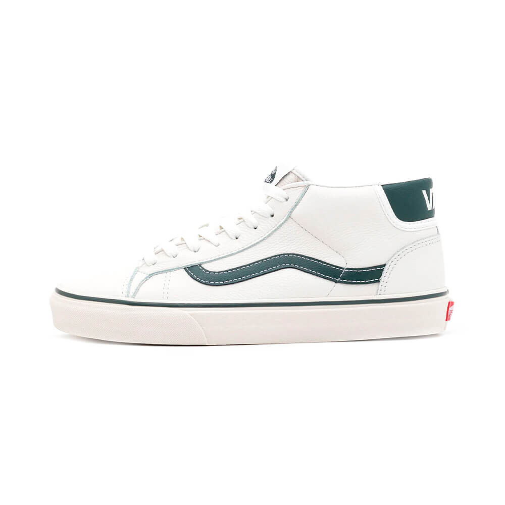 

Кеды Vans Mid skool 37, белый/тёмно-зелёный