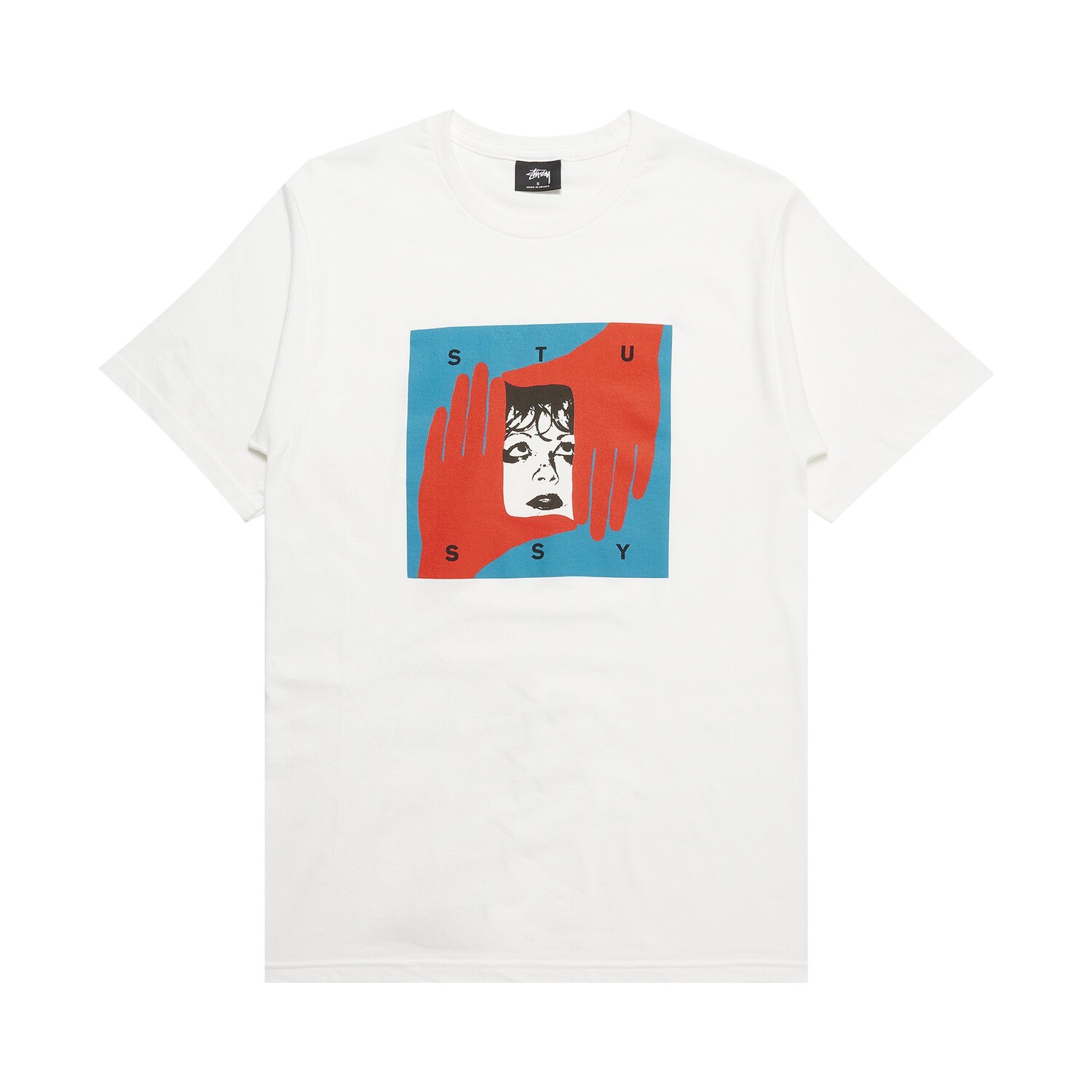 

Футболка Stussy Hand Frame, белая, Белый