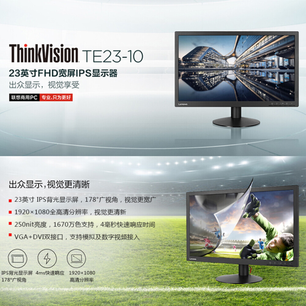 

Монитор Lenovo TE23-10 23" IPS