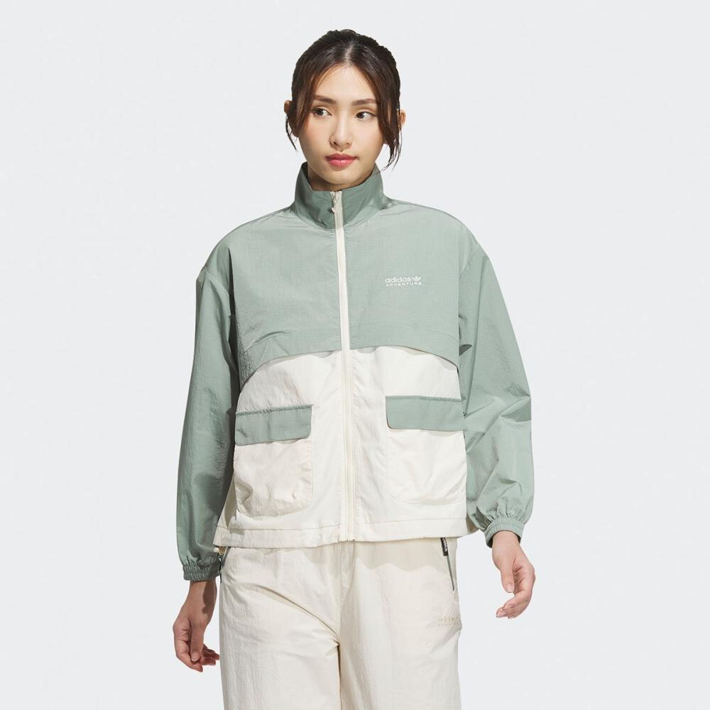 

Ветровка Adidas Originals Outdoor, зеленый/бежевый