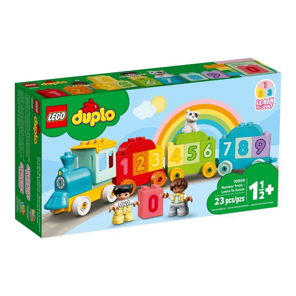 Конструктор Lego Duplo Number Train - Learn To Count 10954, 23 детали lego duplo disney оезд день рождения микки и минни игрушечный поезд