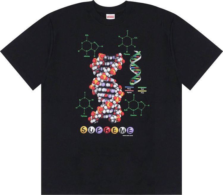 

Футболка Supreme DNA Tee 'Black', черный