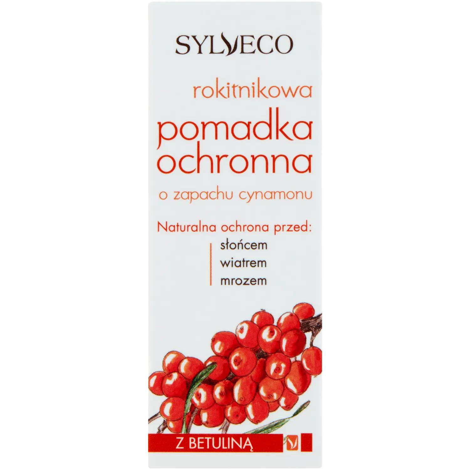 

Sylveco помада защитная облепиховая с ароматом корицы, 4,6 г