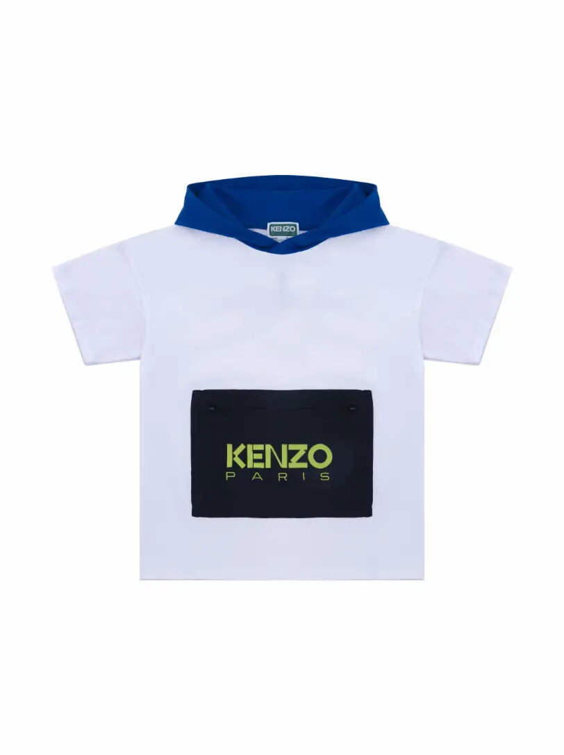 

Хлопковая футболка с капюшоном Kenzo