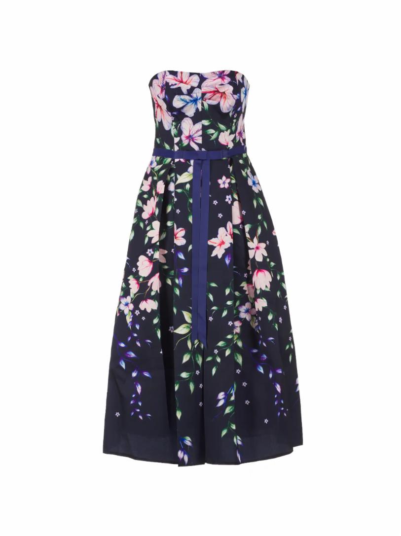 цена Вечернее платье с цветочным принтом Notte by Marchesa