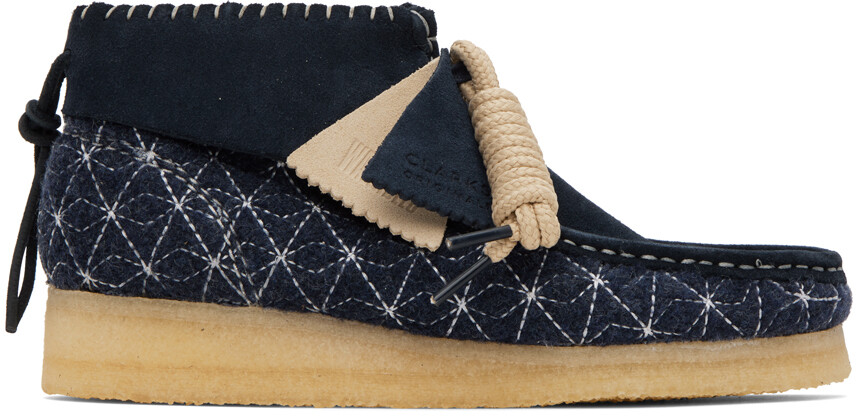 

Темно-синие ботильоны Wallabee Clarks Originals