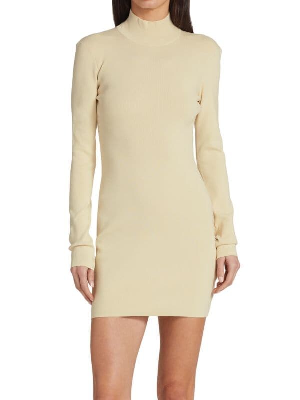 

Мини - Платье Трикотажное Nanushka Mollie с вырезами, beige