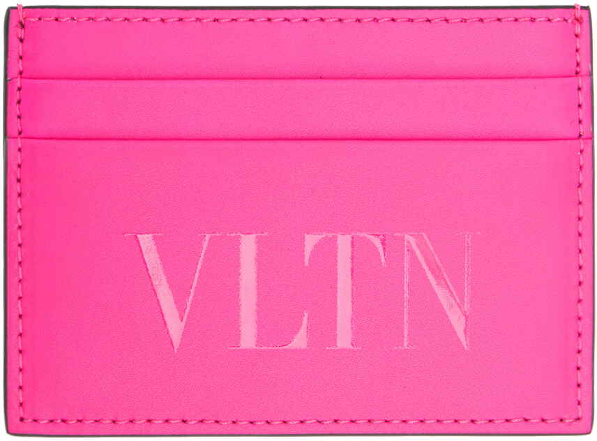 

Маленький розовый холдер для карт VLTN Valentino Garavani