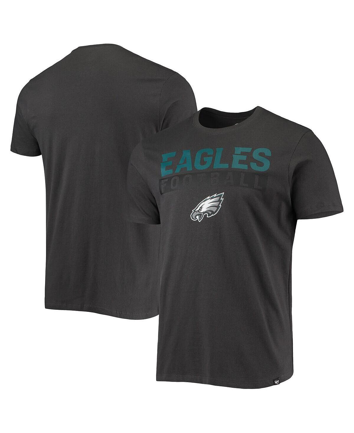 

Мужская футболка '47 charcoal philadelphia eagles dark ops super rival '47 Brand, мульти