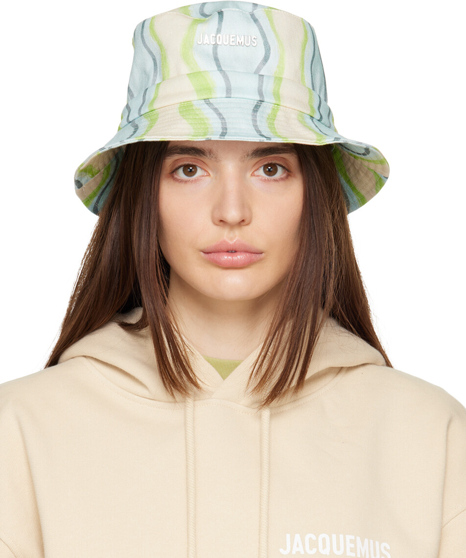 

Разноцветная пляжная шляпа Le Raphia 'Le Bob Gadjo' Jacquemus