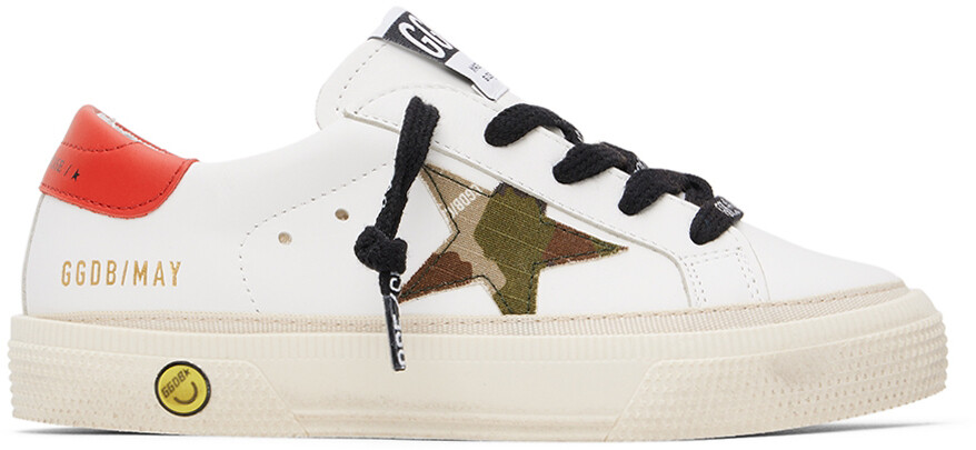 

Детские белые кроссовки May Golden Goose