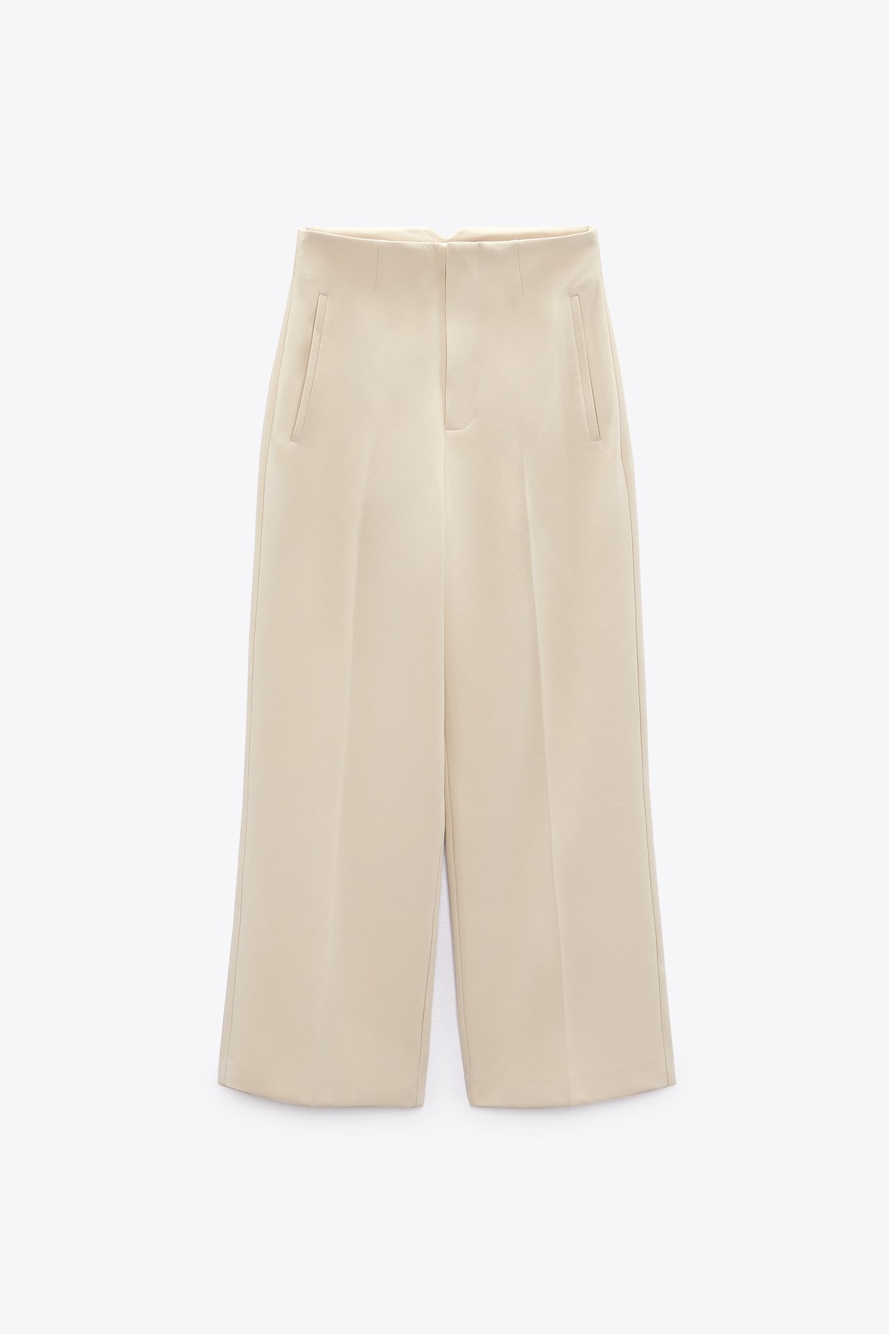 

Брюки Zara Straight Fit Culotte-style, экрю