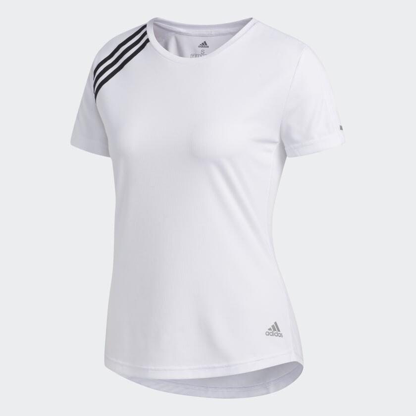 

Футболка adidas 3-Stripes Run, белый