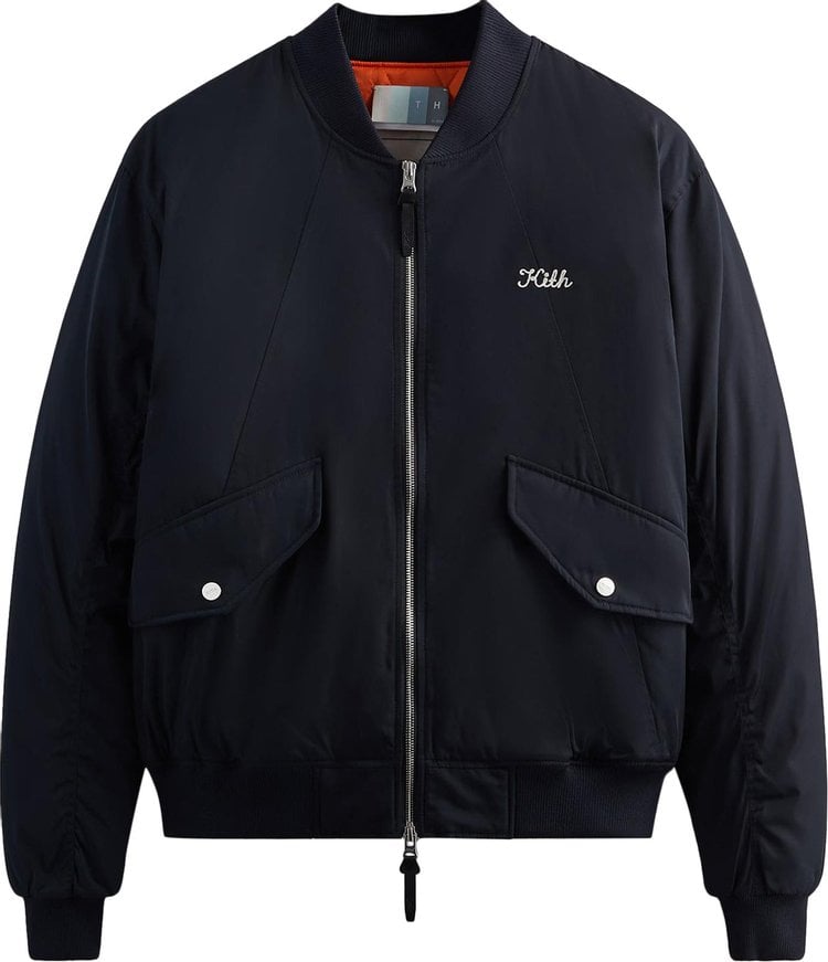 Куртка Kith Dumont Flight Bomber Jacket 'Black', черный - фото