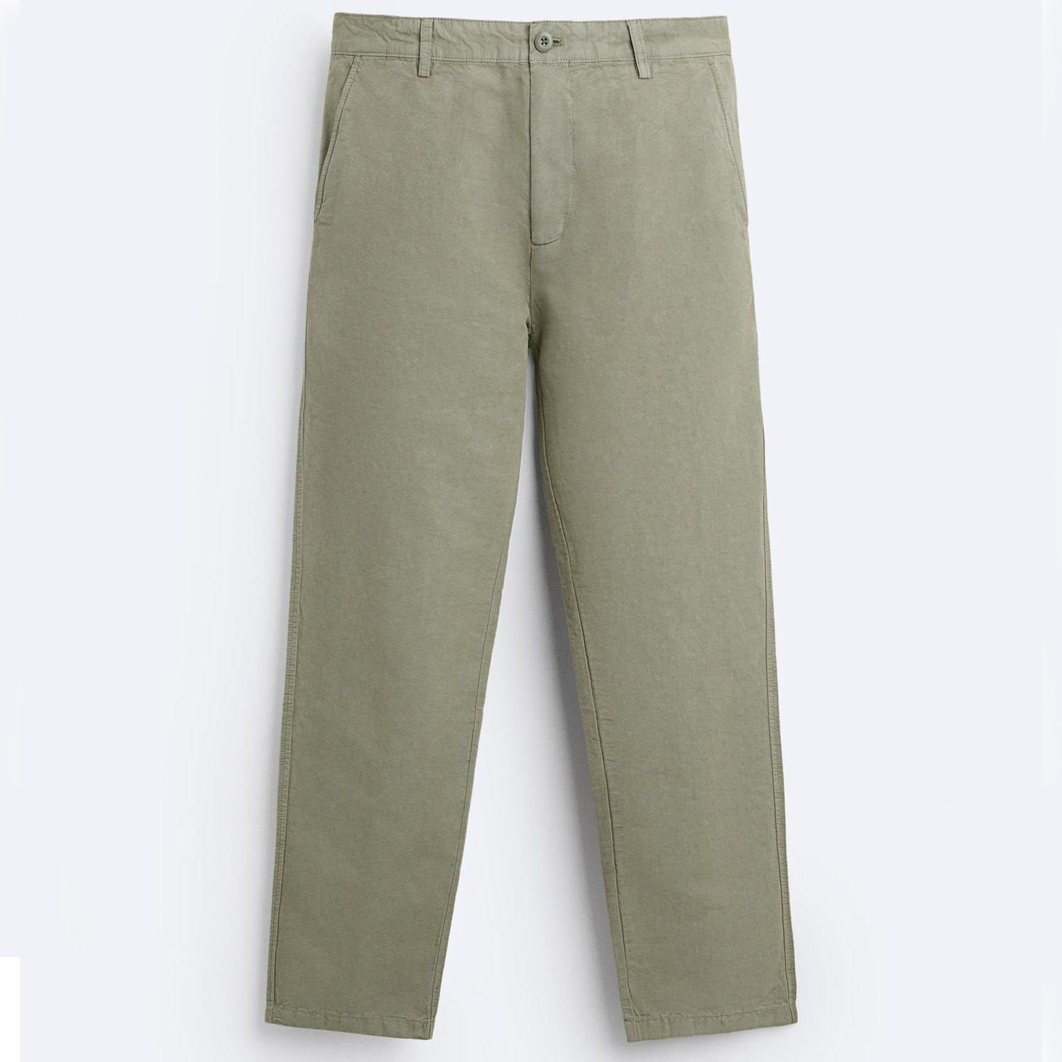 Брюки Zara Textured Chino, светло-зеленый расклешенные брюки zara светло зеленый