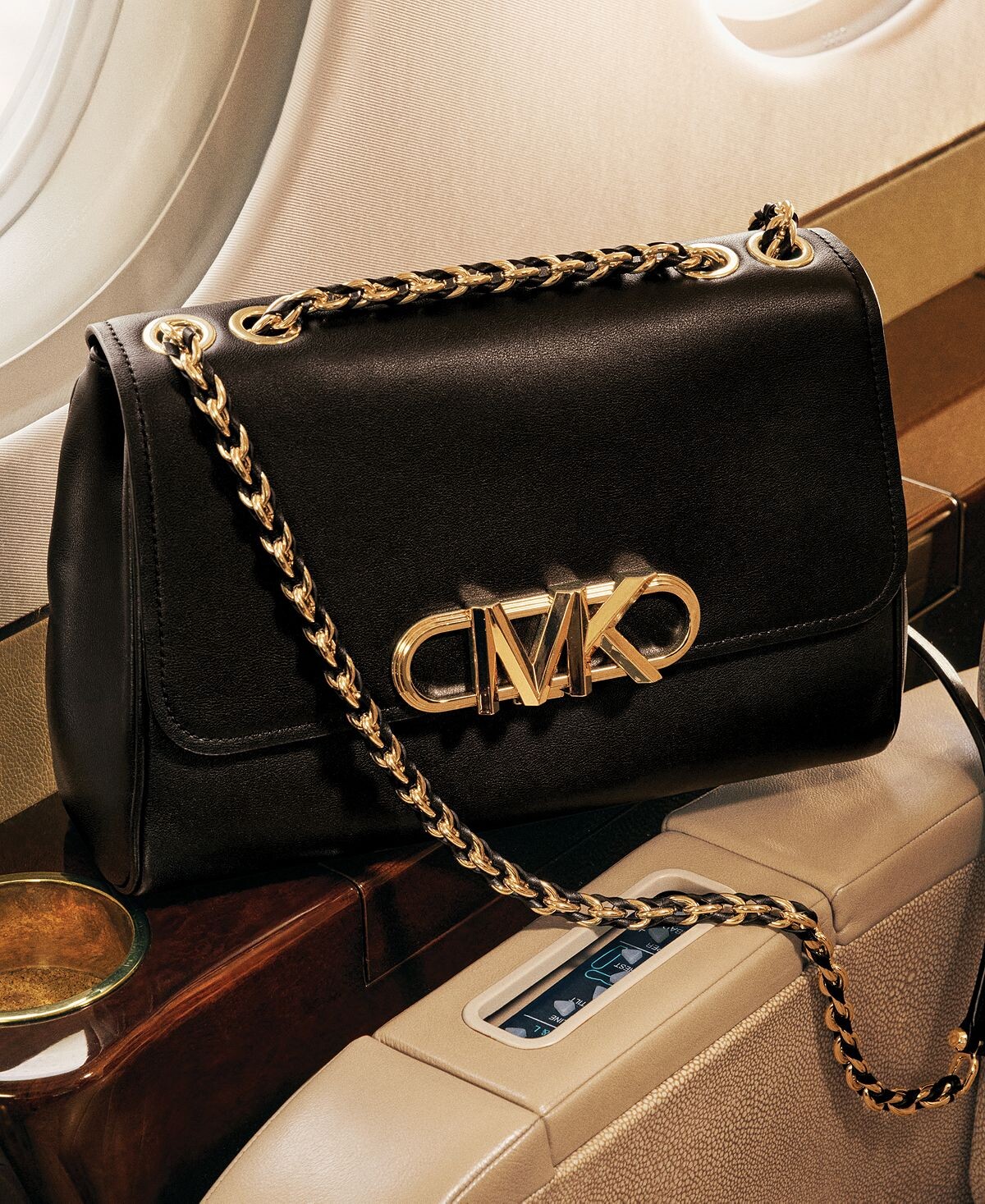 

Кожаная сумка через плечо parker с цепочкой Michael Kors, черный