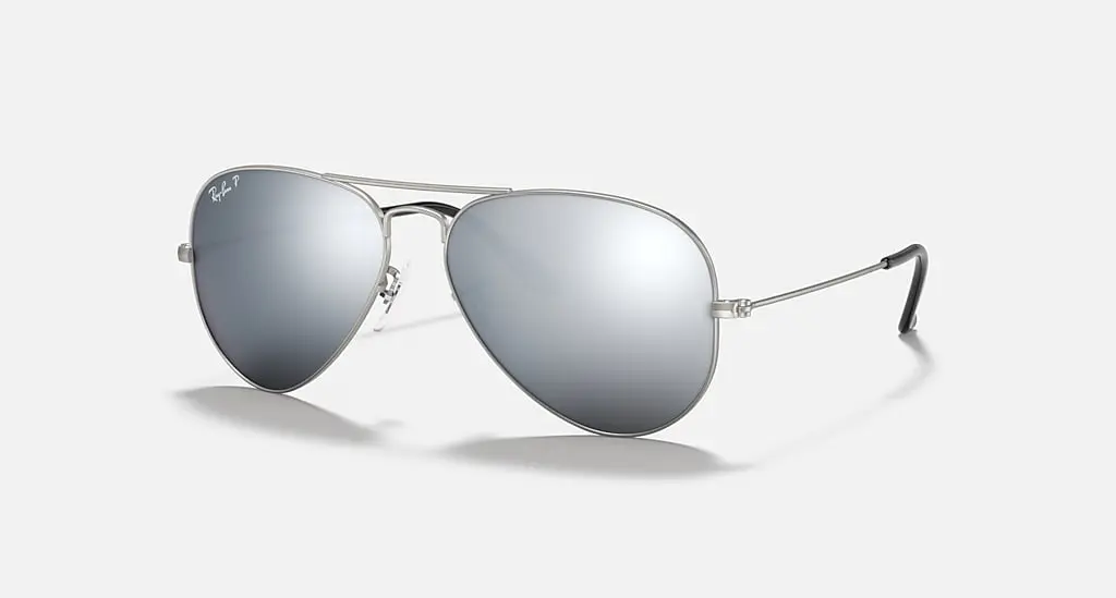 

Солнцезащитные очки Ray-Ban AVIATOR MIRROR, темно-серый