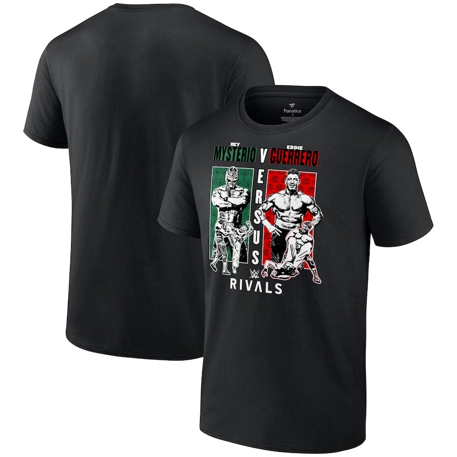 

Футболка с коротким рукавом WWE Authentic Rey Mysterio, черный