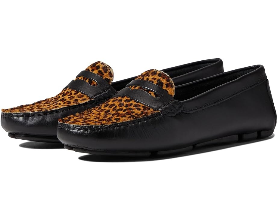 

Лоферы Massimo Matteo Penny with Cheeta Vamp, цвет Black Bison/Cheeta