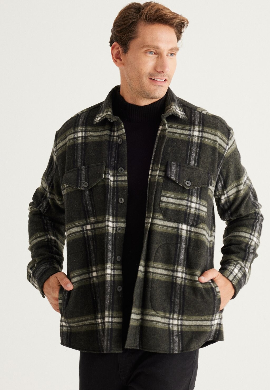 

Легкая куртка AC&CO / ALTINYILDIZ CLASSICS, куртка-рубашка Oversize Fit